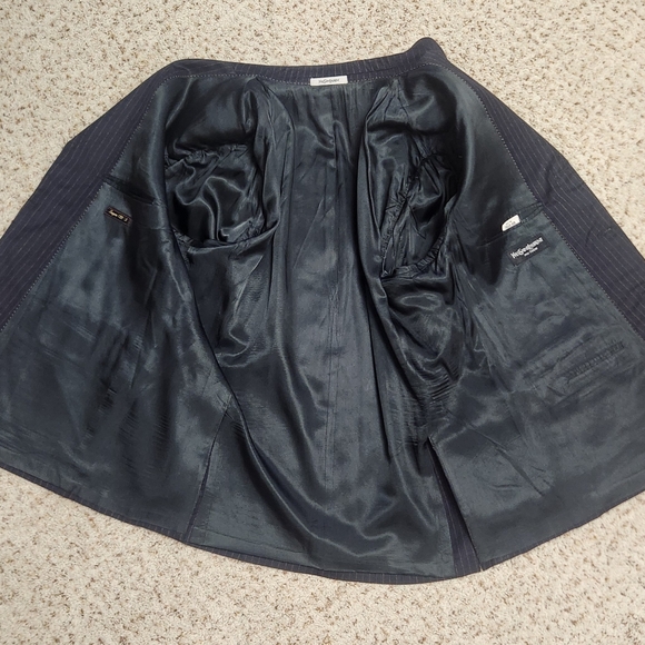 YSL sport coat 44L navy pinstripe - Picture 7 of 10